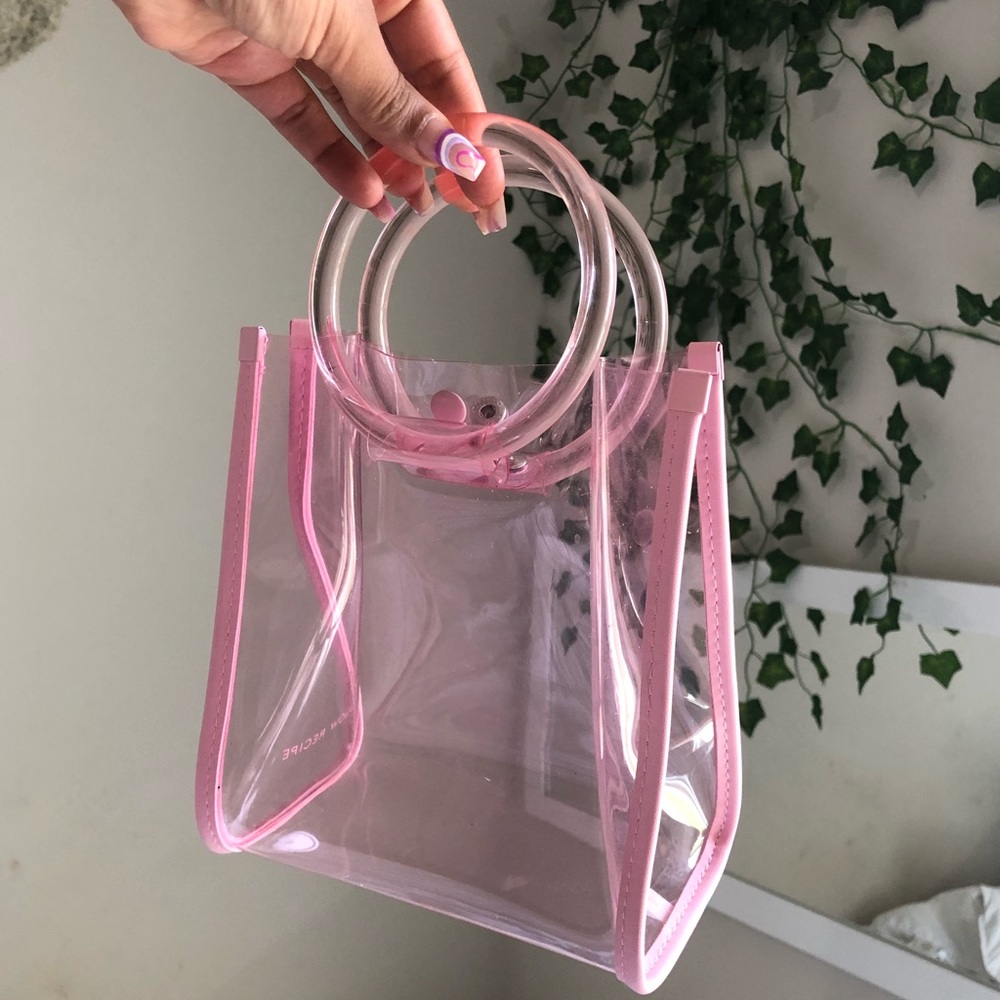 Pink Clear Bag
